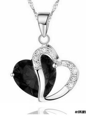 直供新款镀银饰品韩版桃心形