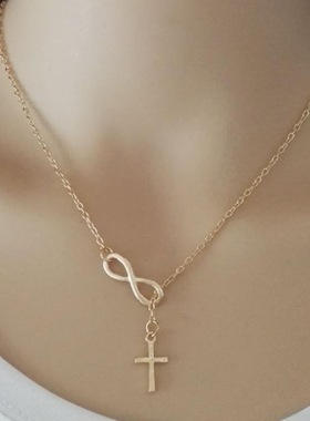 欧美外贸饰品时尚简约金属十字架