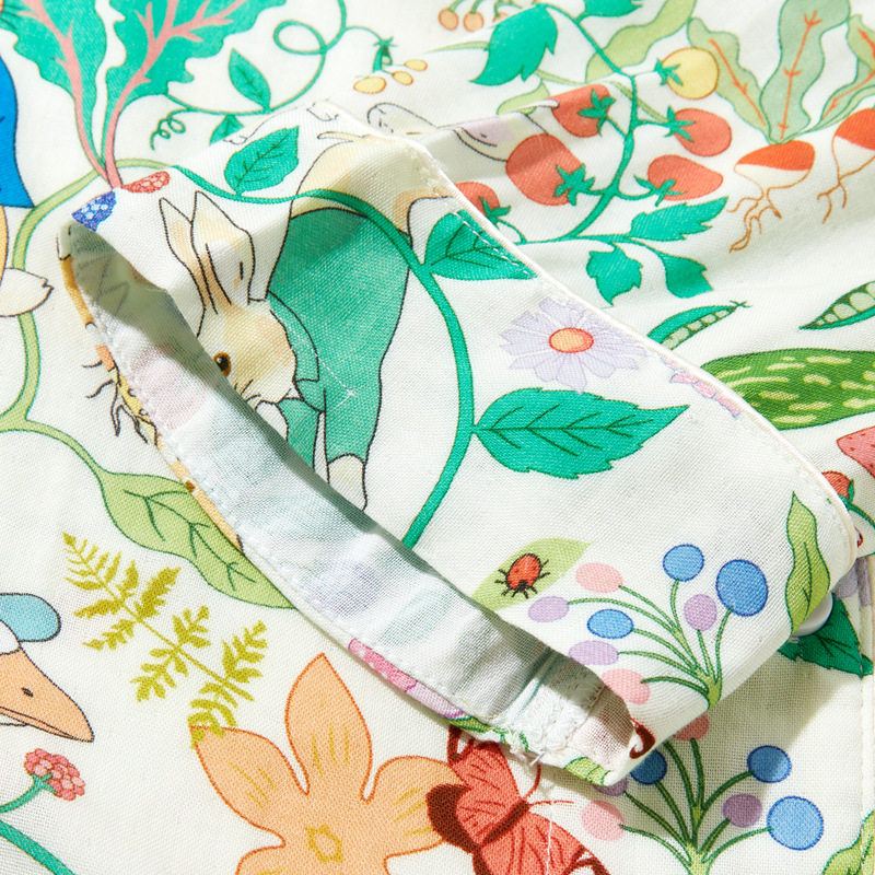 双层纱布竹棉开衫女士睡衣秋季卡通花卉修身显瘦长袖长裤居家套装,淘宝优惠券,粉丝福利购,淘宝优惠卷