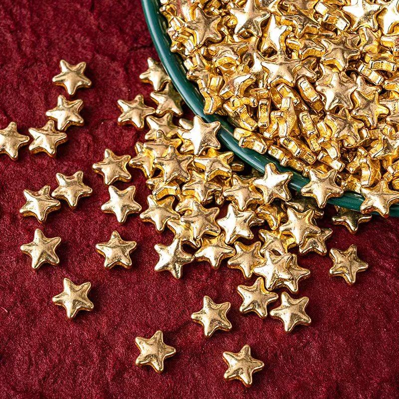 2026圣诞节金色五角星糖珠蛋糕装饰点缀烘焙冰淇淋甜品派对装饰糖,淘宝优惠券,粉丝福利购,淘宝优惠卷
