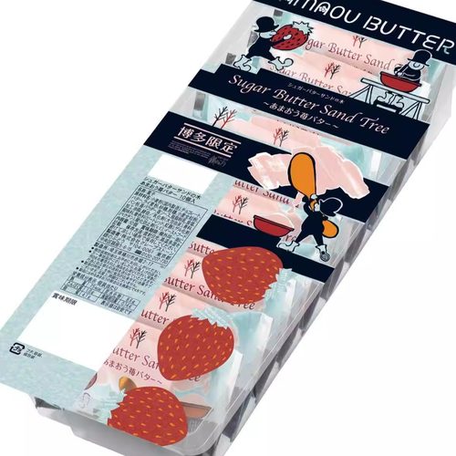 蔡文静博多草莓日本sugar butter tree 东京原味夹心脆饼曲奇饼干 - 图3