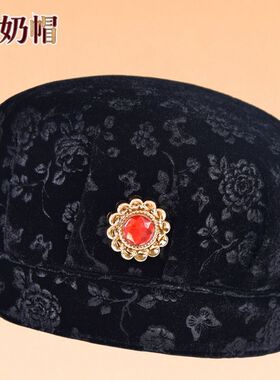 老年人中老年女士冬加绒保暖老人奶奶帽婆婆老太太60-70-80岁棉帽
