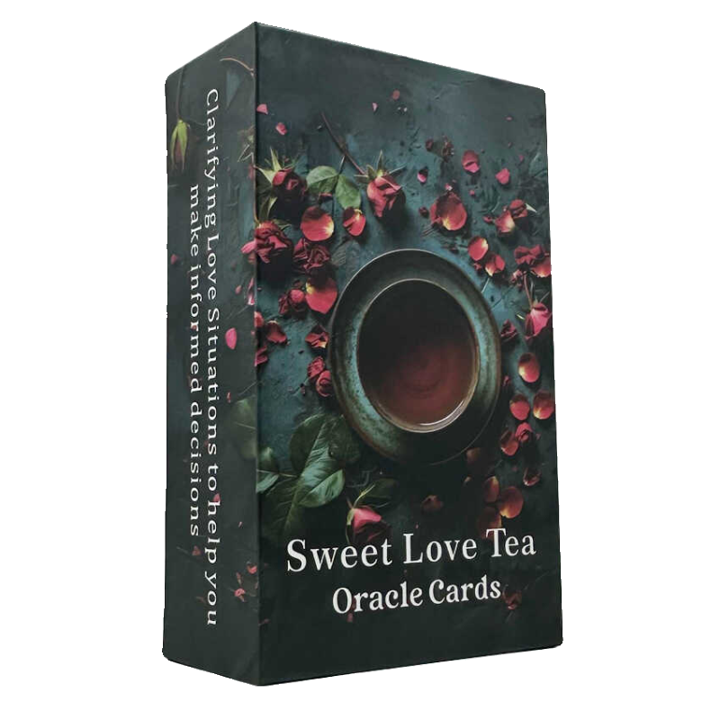 Sweet Love Tea Oracle  甜茶英文神谕 天地盖12X7 CM 78 Cards - 图3