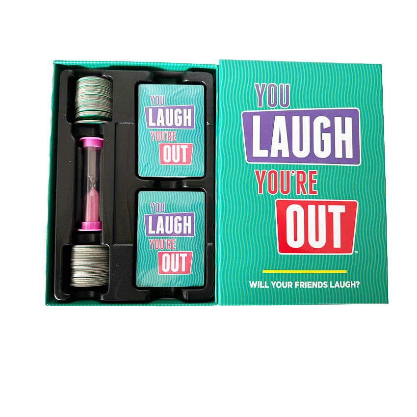 You Laugh You're Out 你笑你出去 英文家庭聚会亲子桌游卡牌游戏