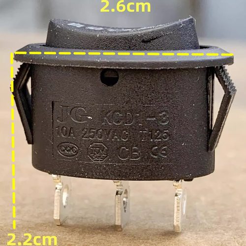 通用电热水壶开关配件高升快速壶电源开关自动停手动三脚三档银点 - 图0