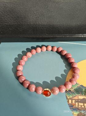天然玫瑰石手链 女款 粉色爱情