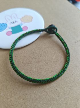墨绿 翠绿 军绿  五行补木 绿色系 手工编绳