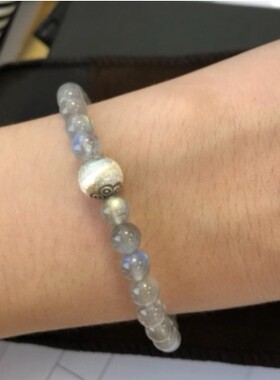 台湾手链乌鸦蓝绒晶红竹石