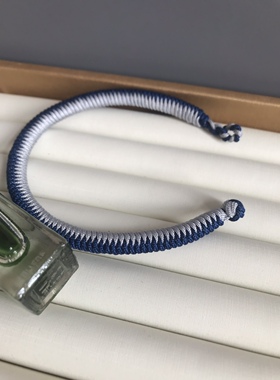 补水补金 双色金刚结 藏蓝色 银色 粗款