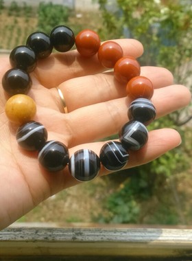 天然红竹石影子石乌鸦橘子石男生