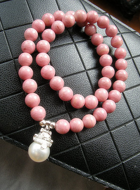 台湾玫瑰石旺姻缘化解手链