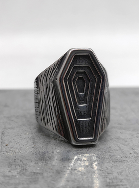 层次千层戒指钛钢哥特风中性风