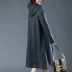 Áo khoác len nữ dài phần 2019 mới lỏng retro kích thước lớn áo choàng trùm đầu áo khoác nữ mùa thu đông - Áo khoác ngắn