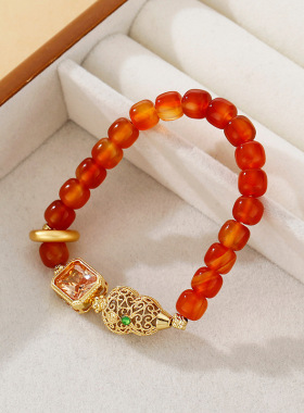 法国Chrry Koop为欢几何糖玉串珠手链女中古新中式手串秋冬季