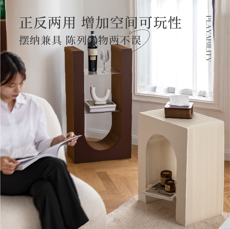 十八纸沙发边柜边几小茶几轻奢家居床头小桌子创意迷你边桌置物架_虎窝淘
