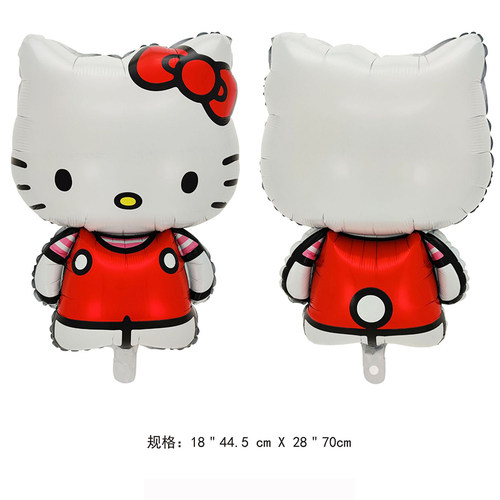 HelloKitty凯蒂猫铝膜气球KT猫女孩宝宝儿童生日派对布置装饰 - 图2