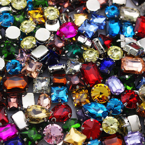 圆形手缝钻福袋水滴长方DIY衣服配件鞋子贴钻高档闪亮水晶亮钻,淘宝优惠券,粉丝福利购,淘宝优惠卷