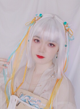 遇见神鹿丝带古风发夹仙女