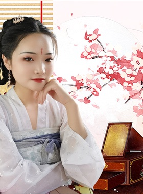 古风基础日常点缀仿珍珠小花钗