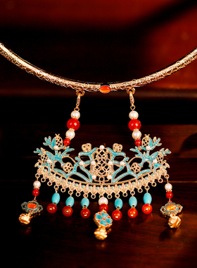 合金复古项圈女性铃铛