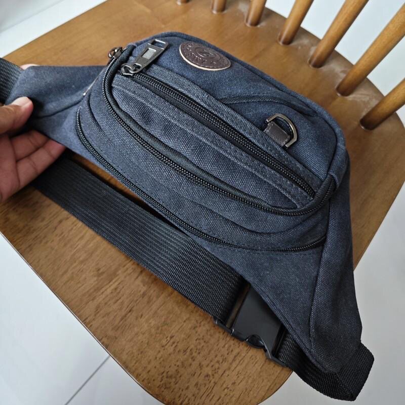 Canvas multi-layer large capacity outdoor construction site pocket