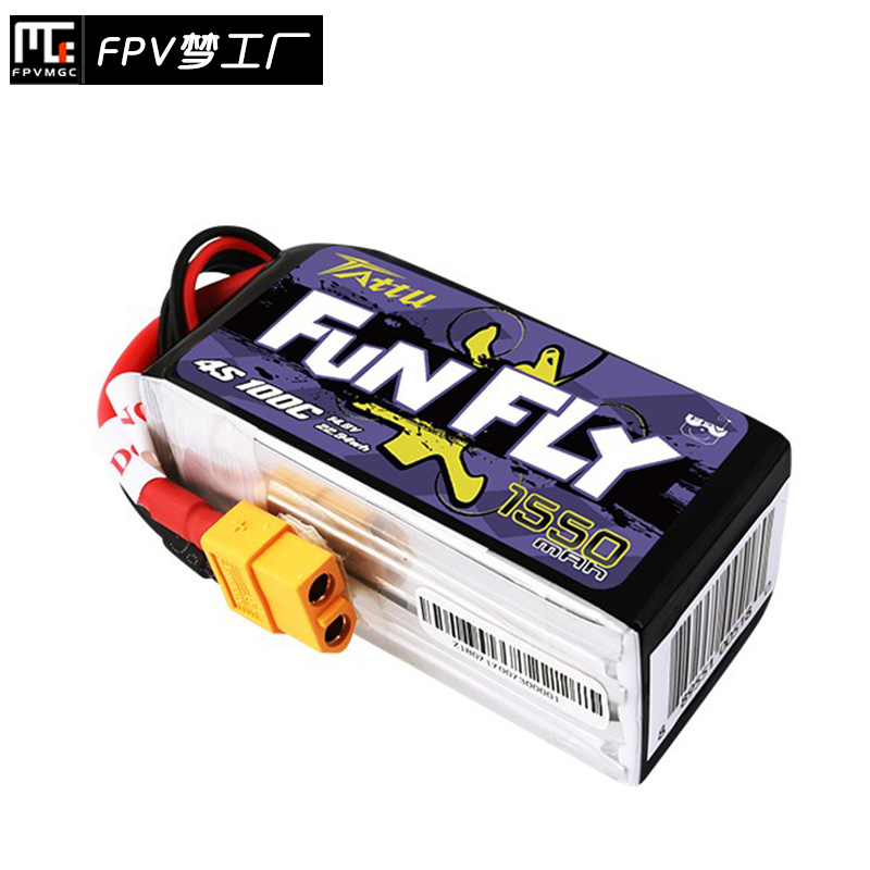 格氏格式 Tattu FunFly1300mah 4S 100C FPV锂电池穿越机-图2