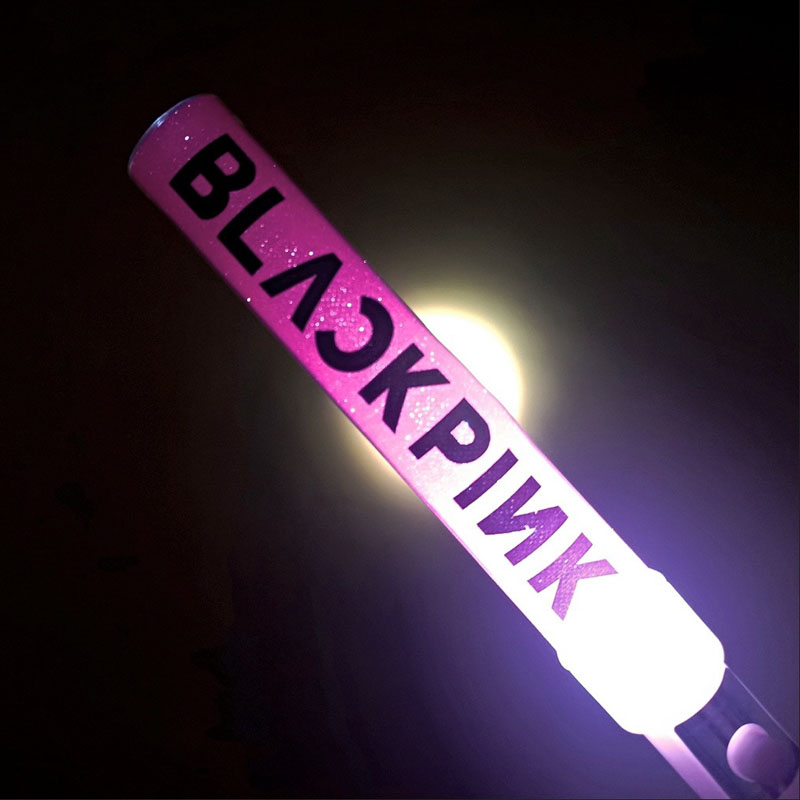 BLACKPINK应援棒荧光棒手灯发光棒手环发光鞋带演唱会粉色荧光棒-图1