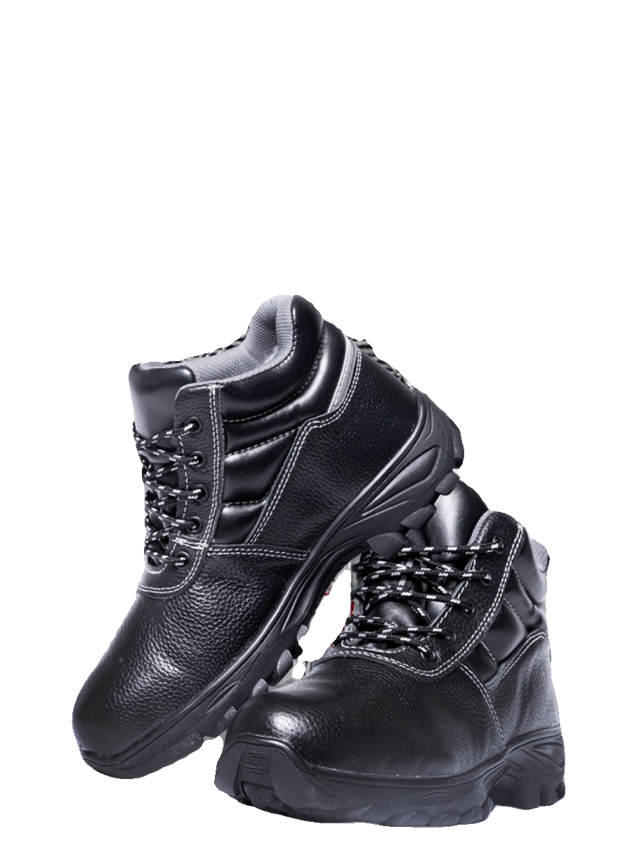 劳保鞋冬季加油站防静电棉鞋加厚保暖轻便纯羊毛高腰系带防滑棉鞋 - 图3