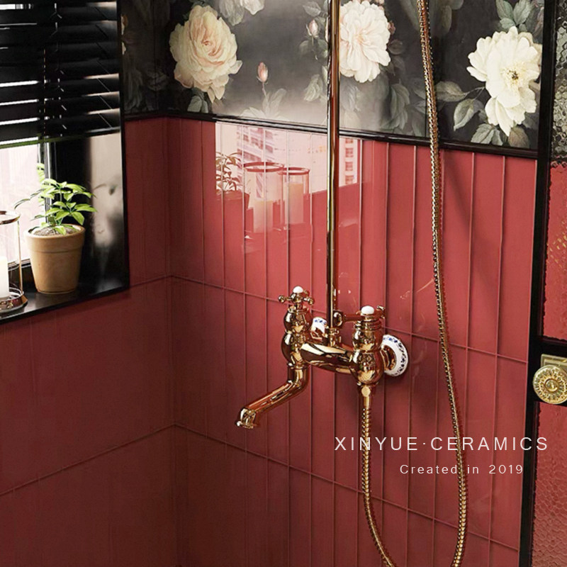 佛山彩色玻璃瓷砖卫生间背景墙瓷多巴胺浴室釉面砖厕所厨房墙砖,淘宝优惠券,粉丝福利购,淘宝优惠卷