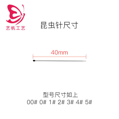 不锈钢DIY标本制作工具昆虫针定位针固定针展翅针蝴蝶蝉甲虫飞蛾 - 图0