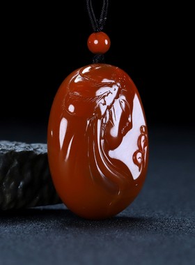 天然吊坠原石凉山南红玛瑙