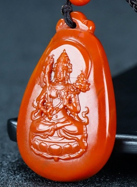 虚空藏菩萨生肖牛虎南红玛瑙南红