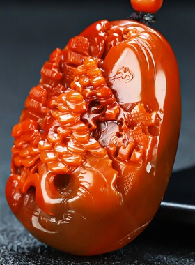 墨雨轩男女款南红玛瑙原石雕刻