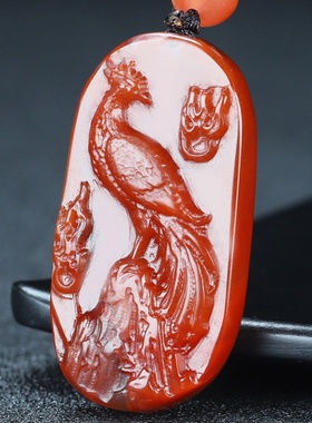 墨雨轩男女南红玛瑙原石雕刻