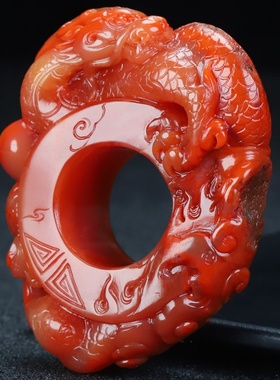 墨雨轩男女款南红玛瑙原石雕刻