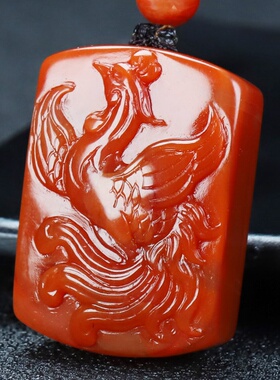 墨雨轩男女南红玛瑙原石雕刻