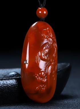 喜事连连挂件男女款凉山南红玛瑙