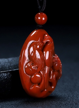 墨雨轩花鸟喜上枝头凉山南红玛瑙