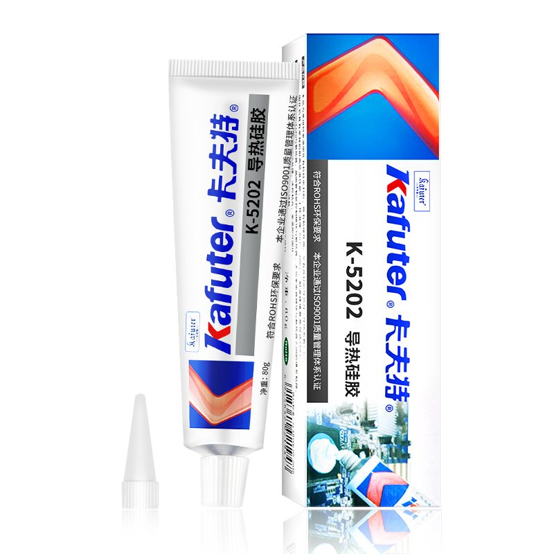 卡夫特导热胶导热硅胶LED卡夫特K-5202导热粘性强胶灰色80g - 图3