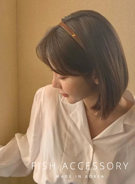 法式超美晕染玳瑁色带齿发箍