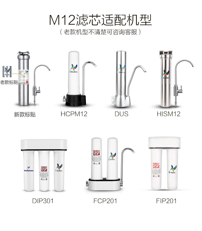 道尔顿净水器家用2504m12原装滤芯 创世鸿锦电器净水器