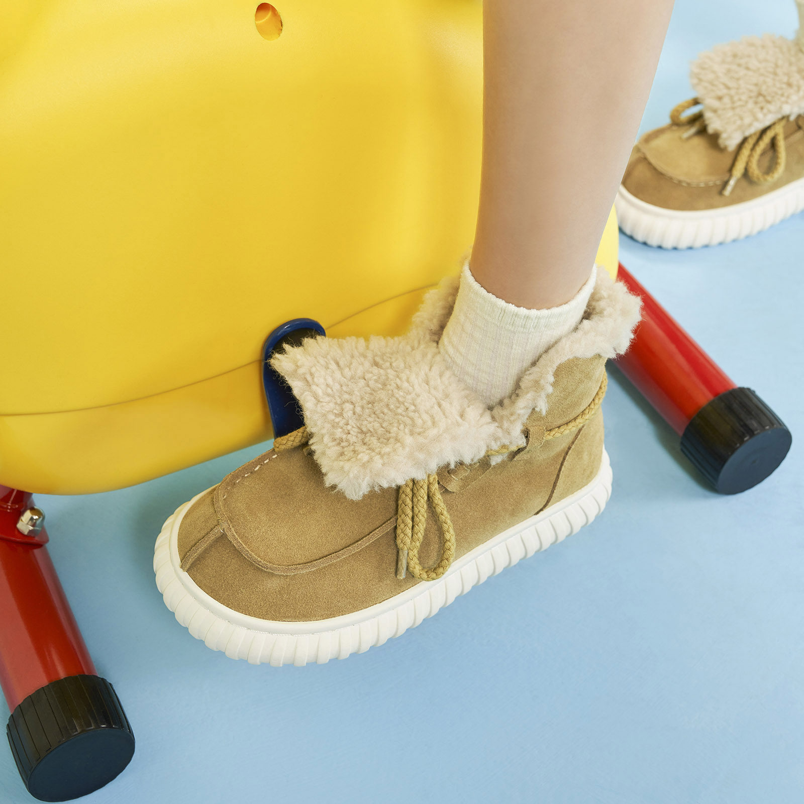 玛速主义2025新款厚底加绒雪地靴女冬圆头系带大棉鞋保暖休闲短靴,淘宝优惠券,粉丝福利购,淘宝优惠卷