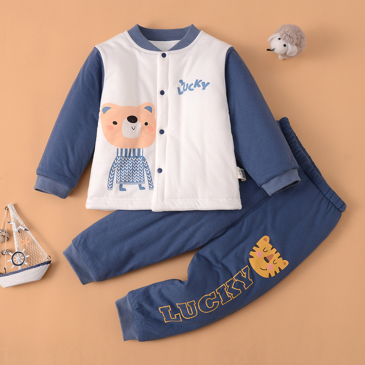 加厚大码开衫套装棉衣棉裤冬季夹棉男女儿童纯棉保暖家居棉袄睡衣,淘宝优惠券,粉丝福利购,淘宝优惠卷