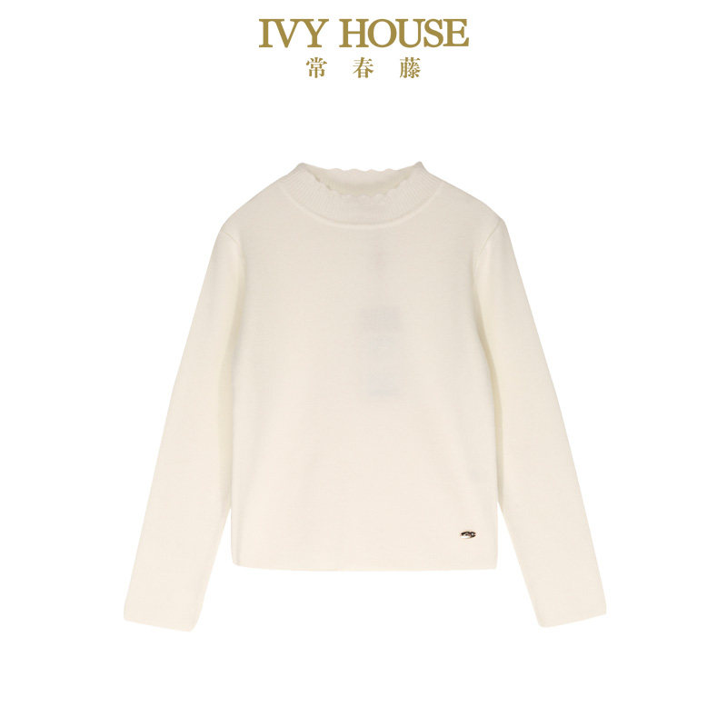 IVY HOUSE常春藤儿童装女童秋冬季新款 提花半高领毛织打底衫毛衣,淘宝优惠券,粉丝福利购,淘宝优惠卷
