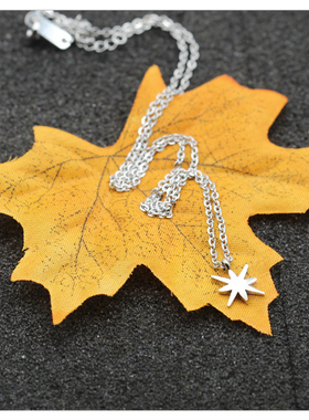 批 发洗不掉色几何星茫项链女吊坠锁骨链高级感轻奢小众项链颈链