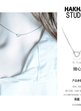 批 发水洗不掉色迷你五角星小巧项链女锁骨链夏学生短款轻奢小众