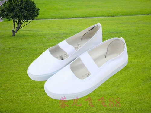 Рабочие туфли, униформа медсестры, тканевая белая обувь, мягкая подошва