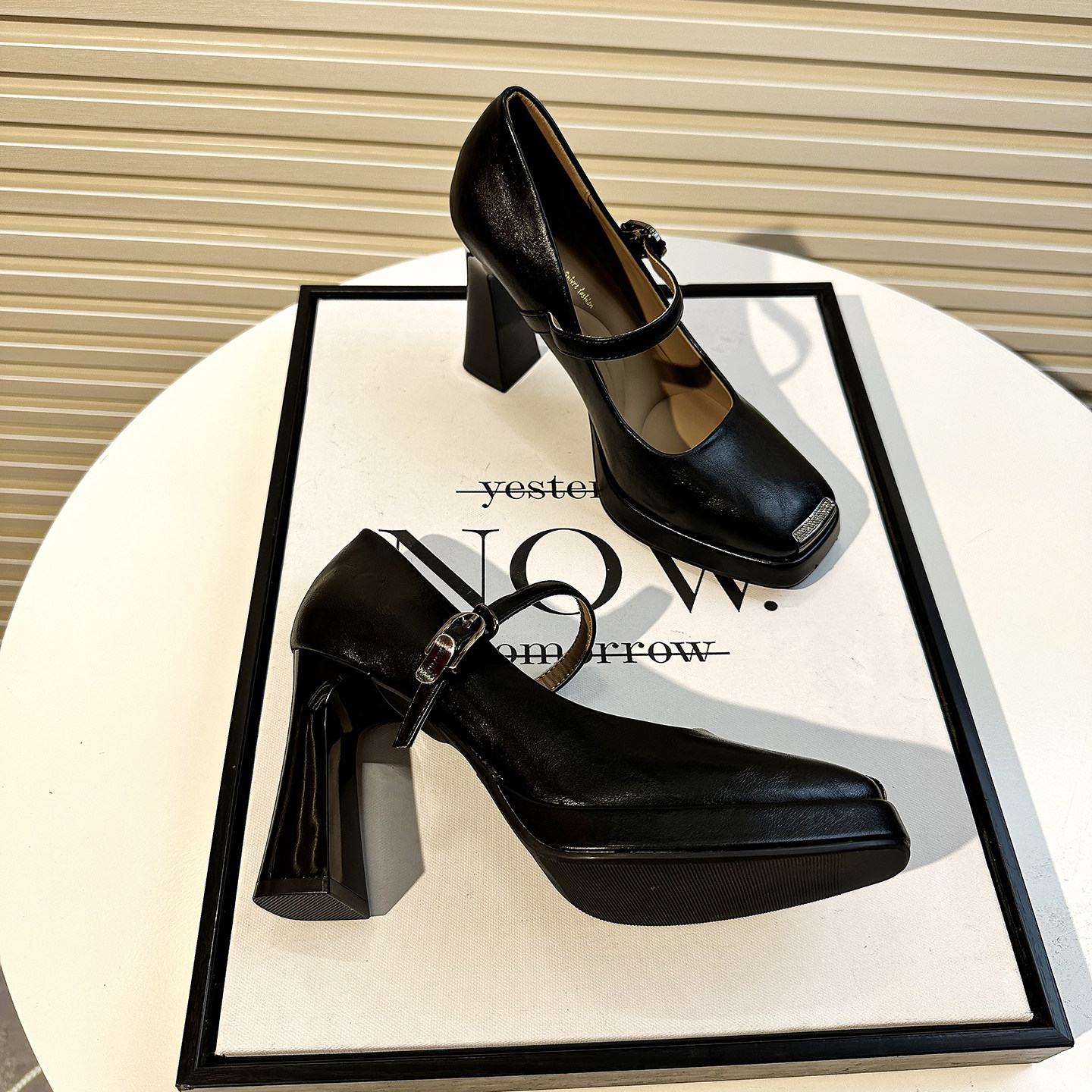 玛丽珍高跟鞋女防水台粗跟软底不累脚2025新款单鞋方头气质小皮鞋,淘宝优惠券,粉丝福利购,淘宝优惠卷