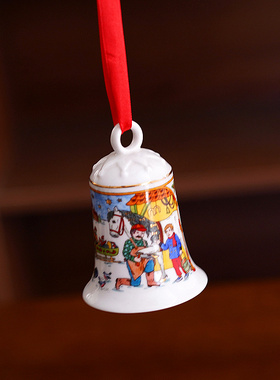 德国高档出口精致圣诞描金边家庭