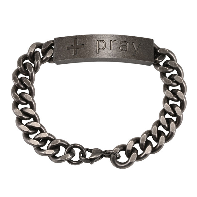 GRGR pray bracelet old titanium steel Cuban collar bracelet men's hip-hop street fashion cuban link